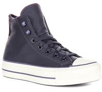 Converse A11159C All Star Hi Platform Femme Cuir Trainer Violet EU37-41