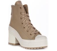Converse A12345C Chuck Hi De Luxe Talon Plateforme Femmes Trainer Taupe EU 36-42