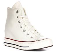 Converse A12562C Chuck Hi 70 Wedge Platform Femmes Trainer En Blanc EU 36-42