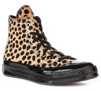 Converse A12705C Chuck 70 Poil de Poney Fourrure Femmes Baskets En Léopard