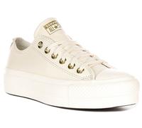 Converse A12765C Ct As Lift Platform Textile Unisexe Baskets En Crème UK 3 - 8