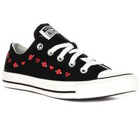 Converse A13651C Saint-Valentin Amour Rose Baskets Femmes Noir Rouge UK 3 - 8