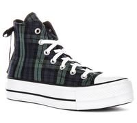 Converse A13879C Ct As Lift Plaid Cuir Femmes Trainer En Marine Noir EU 36-41