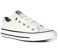 Converse A14943C Ct En Oxford Trim Léopard Femmes Baskets En Blanc UK 3 - 7