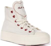 Converse A19058C Chuck Taylor Lift Lace Up Femmes Trainer En Blanc EU 36-42