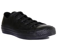 Converse All Star Low Chuck Taylor Unisexe Cuir Noir Baskets Taille EU 36-46