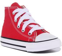 Basket haute - CONVERSE - Toile Mixte Rouge - Lacets blancs - Tendance grand 20