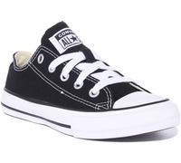 Converse Asox Core Enfant Lacets Bas Unisexe Baskets Noires Taille UK 1 - 14