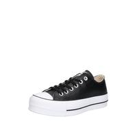 CONVERSE Baskets basses 'CHUCK TAYLOR ALL STAR LIFT PLATFORM LEATHER' noir / blanc, Taille 40-40,5