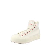 Converse - Chaussures montantes en toile - Chuck Taylor All Star Lift High Vintage White/Egret/Days Ahead pour Femme - Taille 36 - Blanc Blanc 36