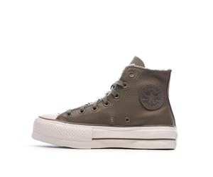 Converse Baskets Grise Molleton Femme Chuck Taylor All Star Lift Gris 38FR