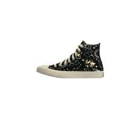 CONVERSE Baskets hautes 'CHUCK TAYLOR ALL STAR' or / noir / argent, Taille 39,5
