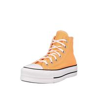 CONVERSE Baskets hautes 'Chuck Taylor All Star' orange clair / noir / blanc cassé, Taille 37,5