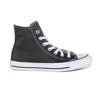 Converse - Baskets Hi Top en Cuir Noir - Femme - Chaussures - Noir - Taille: 38 EU