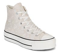 Converse - Sneakers compensées en toile - Chuck Taylor All Star Lift Natural Ivory/Egret/Black pour Femme - Taille 39 - Beige Beige 39