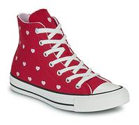 Converse Baskets montantes enfant CHUCK TAYLOR ALL STAR HEARTS ROSES in Rouge 36