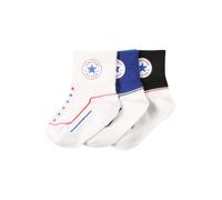CONVERSE Chaussettes bleu / melon / noir / blanc cassé, Taille 17-20