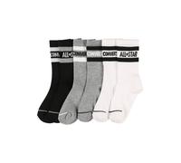 CONVERSE Chaussettes gris / noir / blanc, Taille 28-30