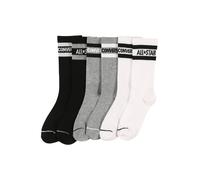 CONVERSE Chaussettes gris / noir / blanc, Taille 32-36