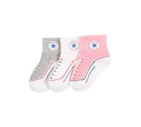 CONVERSE Chaussettes gris / rose / blanc, Taille 18-23