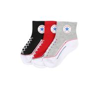 CONVERSE Chaussettes 'INFANT' bleu / gris / rouge / noir / blanc, Taille 18-23