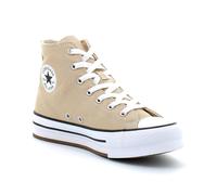 Converse - Chaussures Montante À Plateforme Pour Enfant En Tissu Chuck Taylor All Star Lift Platform - Beige - 37