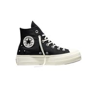 Converse - Chaussures montantes compensées - Chuck Taylor All Star Lift High Black/Black/Egret pour Femme - Taille 38 - Noir Noir 38