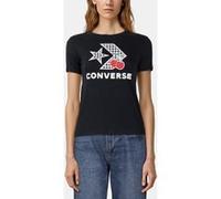 Converse Cherry Star Chevron T-shirt Black Taille: S | T-shirts Outlet | Femme | Le Noir