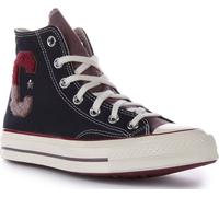 CONVERSE A07980C Chuck 70 Hi Varsity Lettre C Baskets Marine Rouge UK 3 - 12