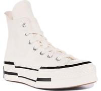 Converse Chuck 70 Plus Hi Femmes lacets toile baskets Crème - 4,5 Royaume-Uni - 37 EU - 6,5 US / Crème