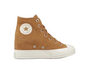 Converse - Chuck 70 Wedge Platform Suede - Femme - Chaussures - Brun - Taille: 39 EU