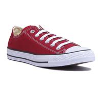 Converse Chuck Tailleur Tout Étoile Femme Bas Toile Baskets En Bordeaux UK 3 - 7
