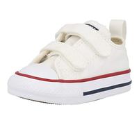 Converse Chuck Taylor All Star 2V-Ox, Chaussure de Piste d'athltisme Mixte bébé, Blanc/Garnet/Navy, Numeric_24 EU