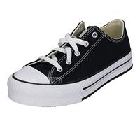 CONVERSE Chuck Taylor All Star EVA Lift Canvas Platform Sneaker, Black/White/Black, 36 EU