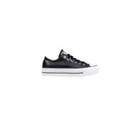 Converse - Chuck Taylor All Star Lift Platform Leather - Femme - Chaussures - Noir - Taille: 36 1/2 EU
