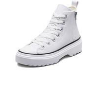 CONVERSE Chuck Taylor All Star Lugged Lift Platform Canvas Sneaker, White White Black, 37 EU