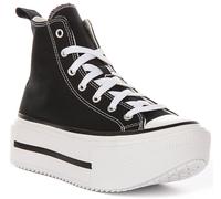 Converse Chuck Taylor Chaussures Fille à Lacets Trainer Noires EU 36-41