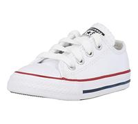 Converse Chuck Taylor CT Ox, Sneakers Basses Mixte Enfant, Blanc (White/Garnet/Navy 158), 24 EU
