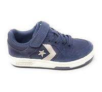 Converse CL98 Ox Chaussures pour Bébé Gris/Bleu avec Lacets Élastique et Déchirure Modèle A14362C Streetwear, Gris bleu, 29 EU