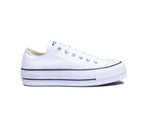 Converse, Femme, Chaussures, Blanc, Taille: 41 EU Trainer à plateforme basse classique en blanc noir