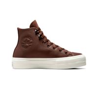 Converse, Femme, Chaussures, Brun, Taille: 36 1/2 EU Baskets High Top Iconique avec Talon Large