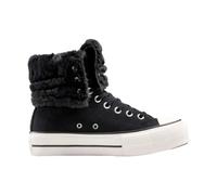 Converse, Femme, Chaussures, Noir, Taille: 36 EU All Star Fold Over Lift X-High