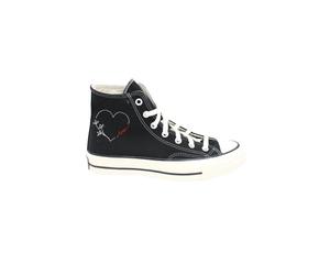 Converse, Femme, Chaussures, Noir, Taille: 40 EU Baskets Montante en Cuir Classique