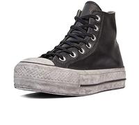 CONVERSE Femme Chuck Taylor All Star Lift Leather LTD Sneaker, Black Black Smoke in, 36.5 EU