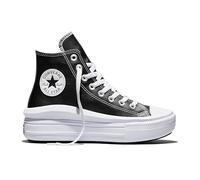 CONVERSE Femme Chuck Taylor All Star Move Platform Foundational Leather, Black White White, 35 EU