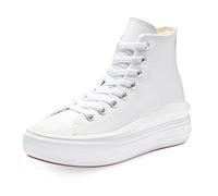 CONVERSE Femme Chuck Taylor All Star Move Platform FOUNDATIONAL Leather Sneaker, 41 EU