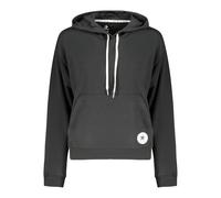 Converse, Femme, Sweatshirts et sweats à capuche, Noir, Taille: 36 FR Sweat à capuche à manches longues