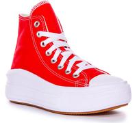 Converse Femmes CTAS Move Lace Hi Top Formateur Plateau en Rouge Blanc - 5 Royaume-Uni - 37,5 EU - 7 US / rouge-blanc