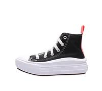 Converse Garçon Chuck Taylor All Star Move Color Pop Platform Shoes, Black Pink Salt White, 34 EU