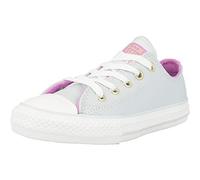 Converse Garçon Fille CTAS Ox Chaussures de Fitness, Multicolore (Pure Platinum/Fuchsia Glow 082), 30 EU